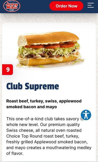 Will_Anderson01's tweet photo. @jerseymikes The only answer. But Provolone instead of Swiss https://t.co/baULxeA0kF