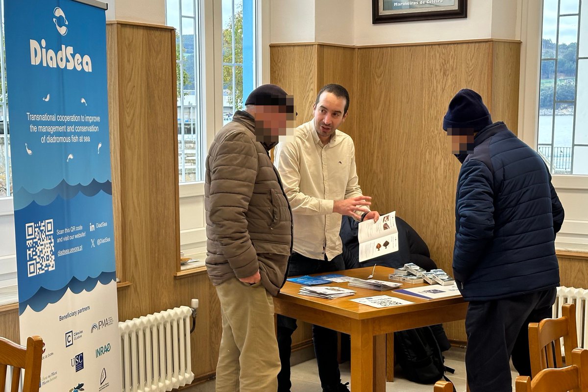 DiadSea's tweet photo. 📍 Last Thursday, our partners from @UniversidadeUSC showcased the #DiadSea project at a booth in the XXIX Technical Dissemination Conference of Celeiro's Fishing Sector, held at the port of Celeiro in Galicia, Spain.
Funded by @AtlanticArea, endorsed by @UNOceanDecade. https://t.co/IAudaTFnTb