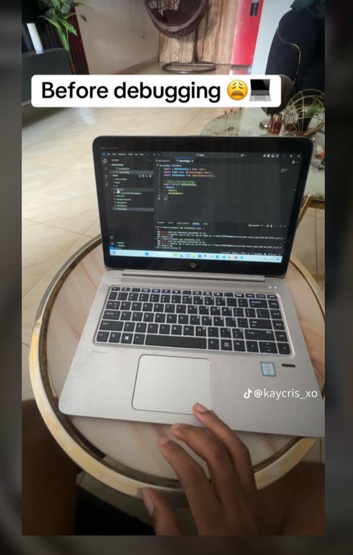 arugee001's tweet image. Before debugging: vibes and confidence 😎💻  
After debugging: reality hits harder than semicolon errors 😩🔥
 #DebuggingLife #CodeStruggle #ProgrammerLife #DebuggingStruggles #TechHumor #CodingMemes #DeveloperLife #CSStudent #PrintStatementWar #RelatableCoder