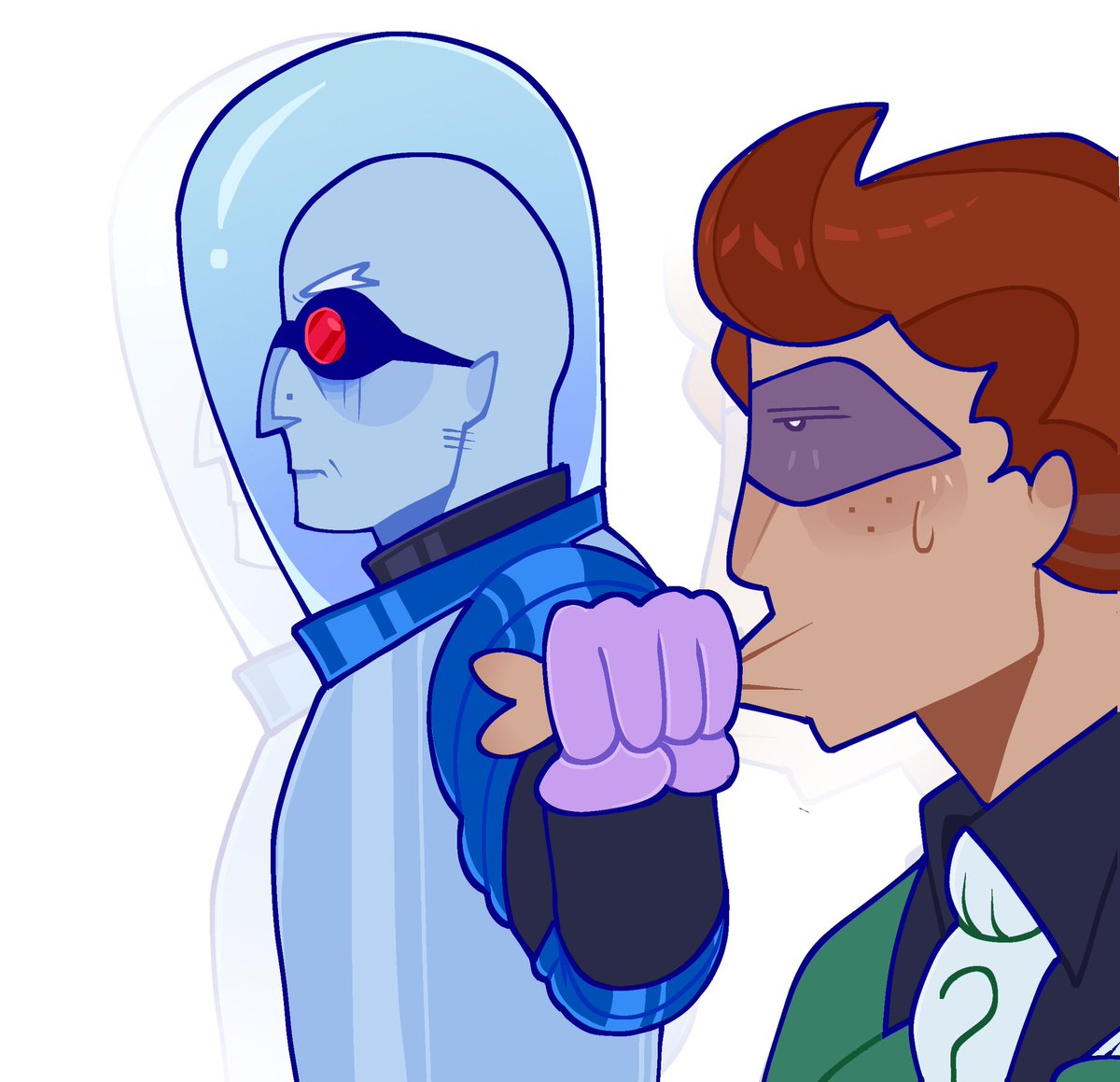 Me and the guy I can't stand 

#Riddlefreeze #btas