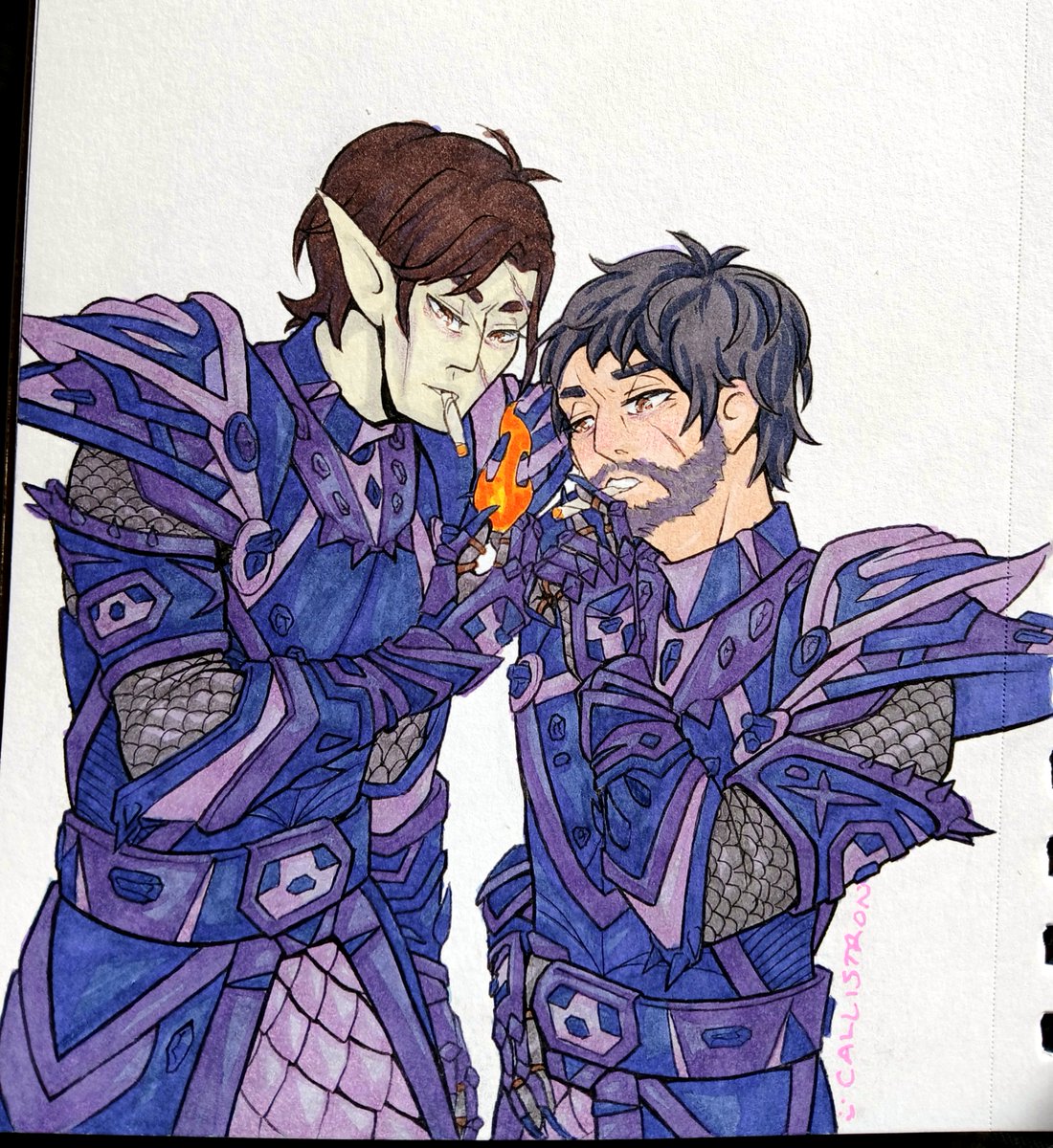 callistron1's tweet photo. + the non-edited version (&amp; the sketch because I forgor to post it here lol)

no alt text cause the site keeps crashing when I try to add it, smh https://t.co/Cu8hD21YOl