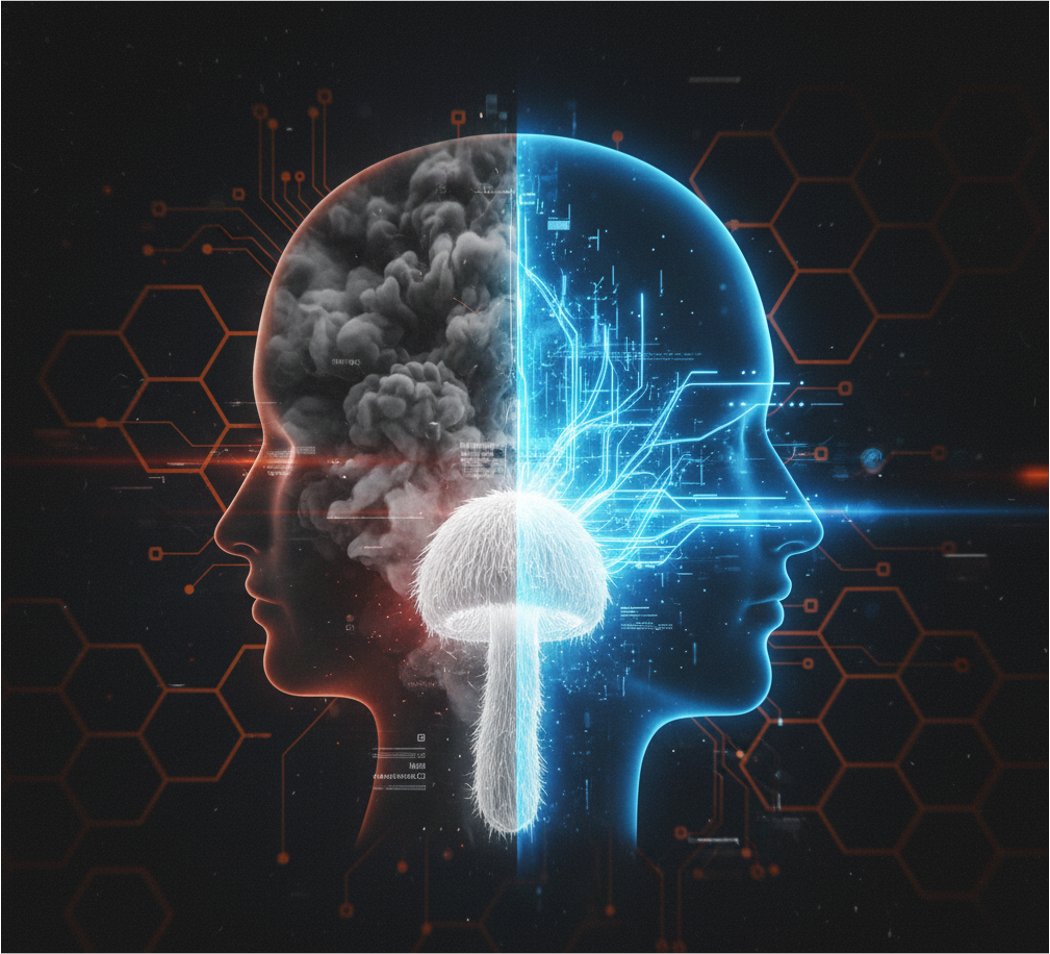 accFDN's tweet photo. Ever hit that 3-4 PM productivity wall? 📉 Data suggests it’s the lowest point for cognitive function. The best biohackers aren't fighting the dip, they're optimizing neurochemistry. Functional mushrooms are the upgrade, providing sustained focus without the caffeine crash. 🍄🧠#longevity #productivity #biotech