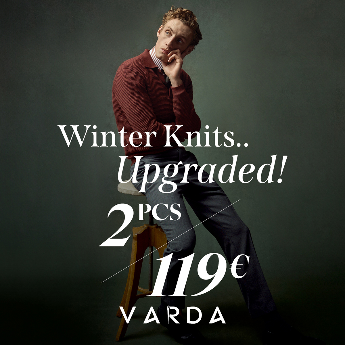 vardaworld's tweet photo. Αναβαθμίστε το winter look σας με τη limited offer του https://t.co/L8sP4J7Wmh!
Αποκτήστε 2 premium ανδρικά knits μόνο με 119€ και ανακαλύψτε το απόλυτο blend ανάμεσα σε comfort, design και timeless elegance.
https://t.co/hMaNgFoRmo https://t.co/LrvwABuCvd