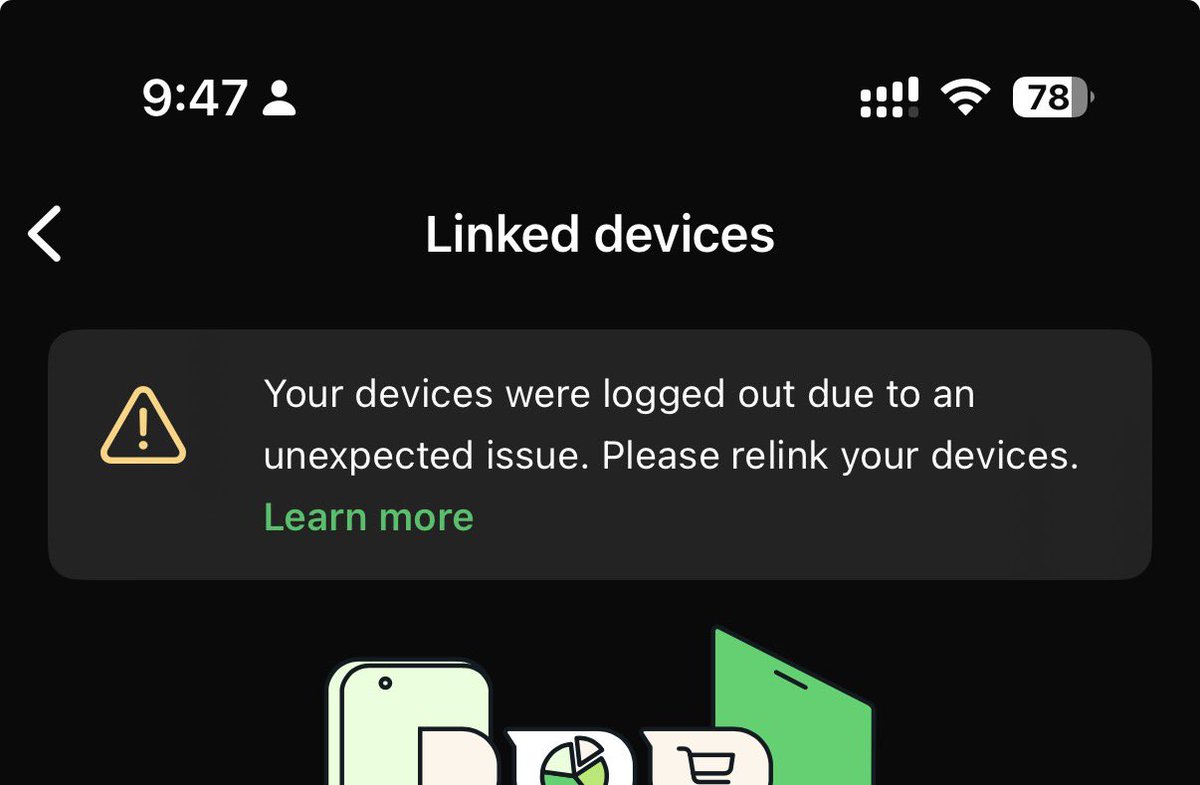 stufflistings's tweet image. Don&apos;t tell me it&apos;s already begun 😵‍💫

My WhatsApp got automatically logged out on all companion devices for no reason.