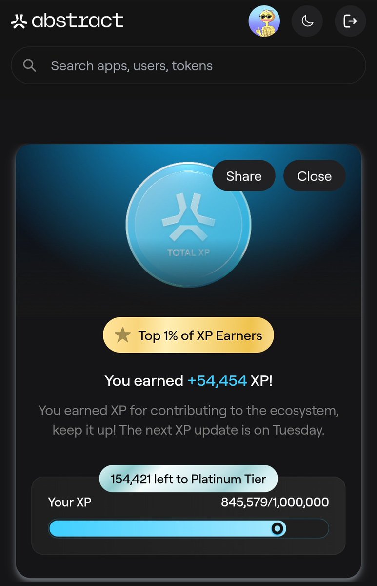 I just need 3 more weeks with the same XP to finally make it to platinum.

Let's go <a href="/CannaSapiensX/">Canna Sapiens</a> keep pushing 💪