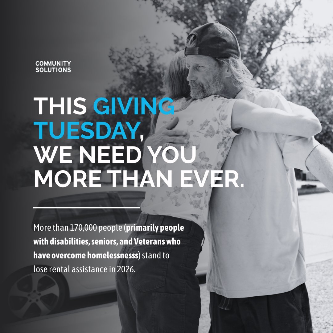 cmtysolutions's tweet image. Funding is uncertain. Housing is at risk. This Giving Tuesday, your support helps communities protect their most vulnerable neighbors from losing their homes. Join us: community.solutions/donate