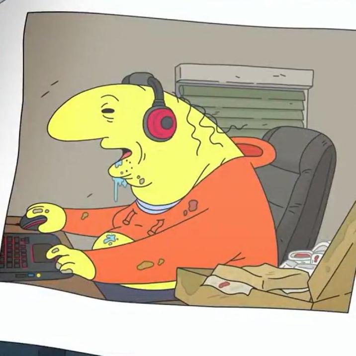 "chuds won" and the chud character looks like this