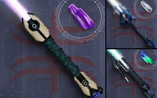 Saber hilts will include crystals