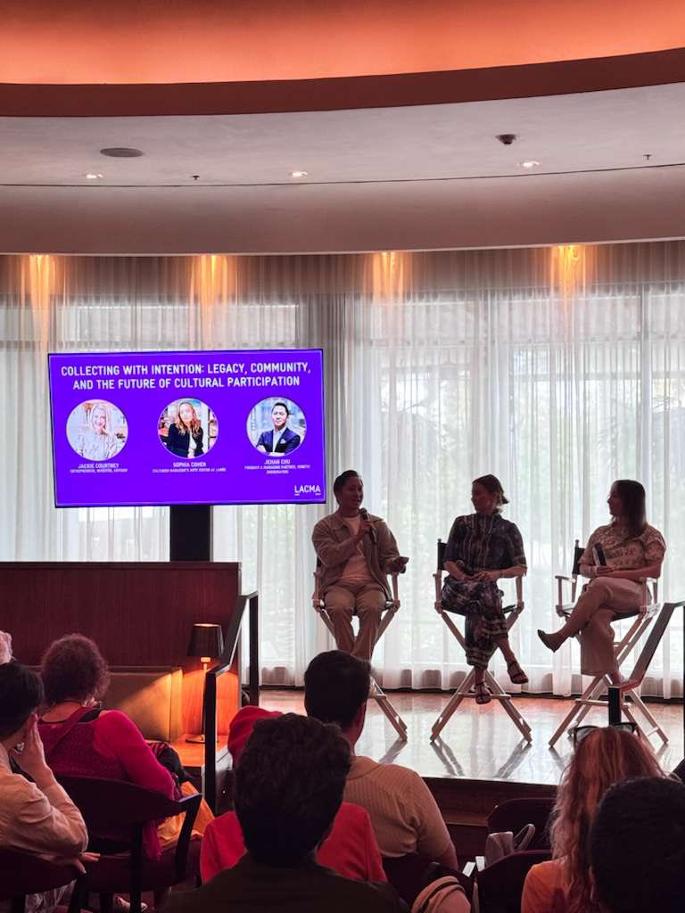 Honored to share the stage with collectors <a href="/JacCourtney/">Jackie Courtney</a> and Sophia Cohen talking about collecting Digital at <a href="/LACMA/">LACMA</a> Digital Conversations! 🙏🏻🙏🏻🙏🏻