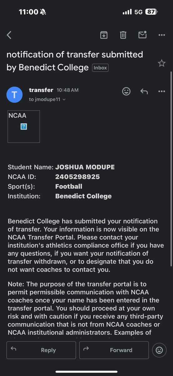 joshua_modupe's tweet image. #AGTG I will be entering the transfer portal with 2 years of eligibility + Redshirt year

6’2 230 ILB/OLB/DE
Sweet 16 Division 2 Playoffs
3.9+ GPA

More film available if needed!