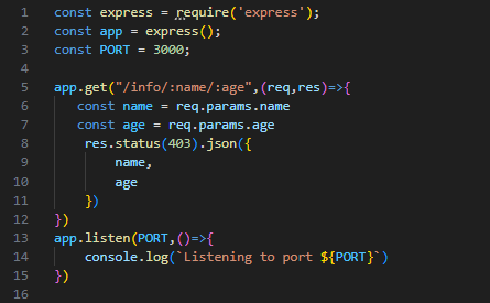 toshifdotdev's tweet image. Express Revision Day 3: Mastering req.params! 🚀

We use route parameters (e.g., /users/:id) to retrieve a specific,REQUIRED resource.

Key difference from req.query:Params are part of the URL path itself.

(Code in Pic 1,Proof in Pic 2!) 💡

#ExpressJS #NodeJS #Backend #Revision