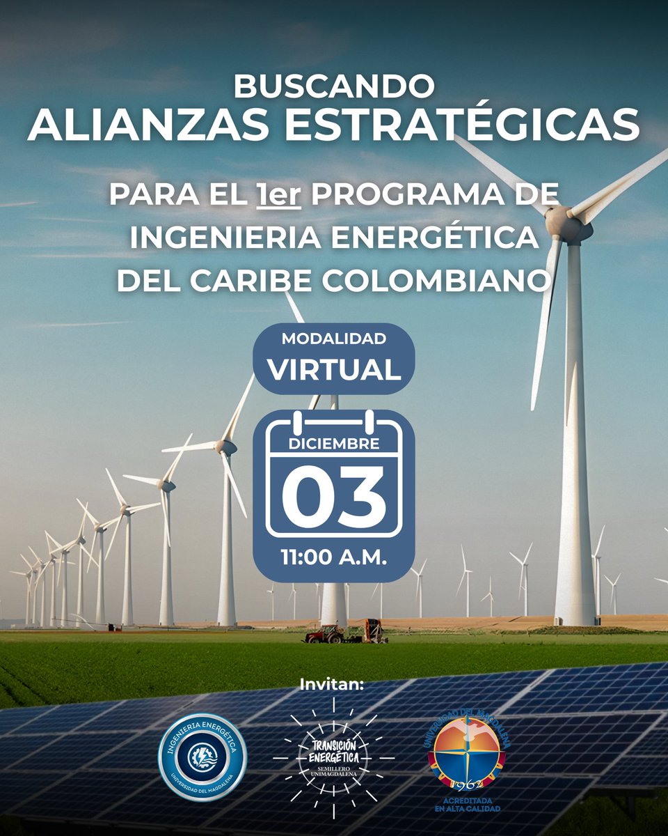 📅 Fecha y hora: Miércoles, 3 de diciembre a las 11:00 a.m. (hora Colombia). 

Duración: 1 hora. 

Modalidad: Virtual – Microsoft Teams: teams.microsoft.com/l/meetup-join/…