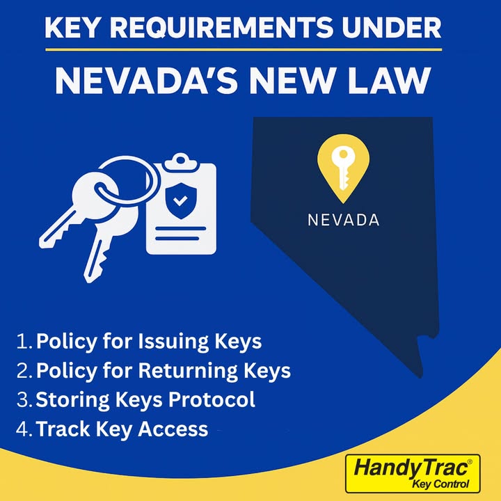 HandyTrac's tweet photo. Nevada recently passed Miya’s Law (Senate Bill 114), introducing stronger requirements for how multifamily properties manage and track their keys. 

Learn more about Miya’s Law and what it means for your community: https://t.co/Kq0xYQTnZ6 https://t.co/QN7wvGdiAE