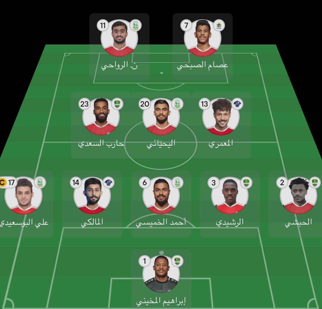 RyanMosbahe's tweet image. التشكيلة الرسمية 🟢🟢🟢🟢✅✅✅✅✅🇸🇦

#السعودية 
#عمان