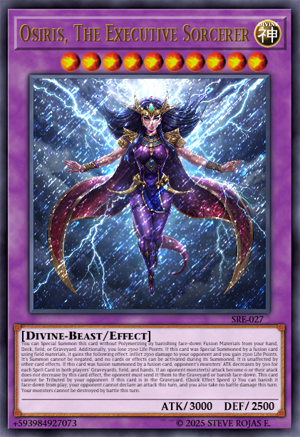 StvRojasE's tweet photo. @YuGiOh_OCG_INFO What do you thing about this New Card for the competitive format! 
✳️OSIRIS, The Executive Sorcerer
✨✨✨✨✨✨✨✨✨✨ #yugiohtcg https://t.co/a68GMJ3n0Y
