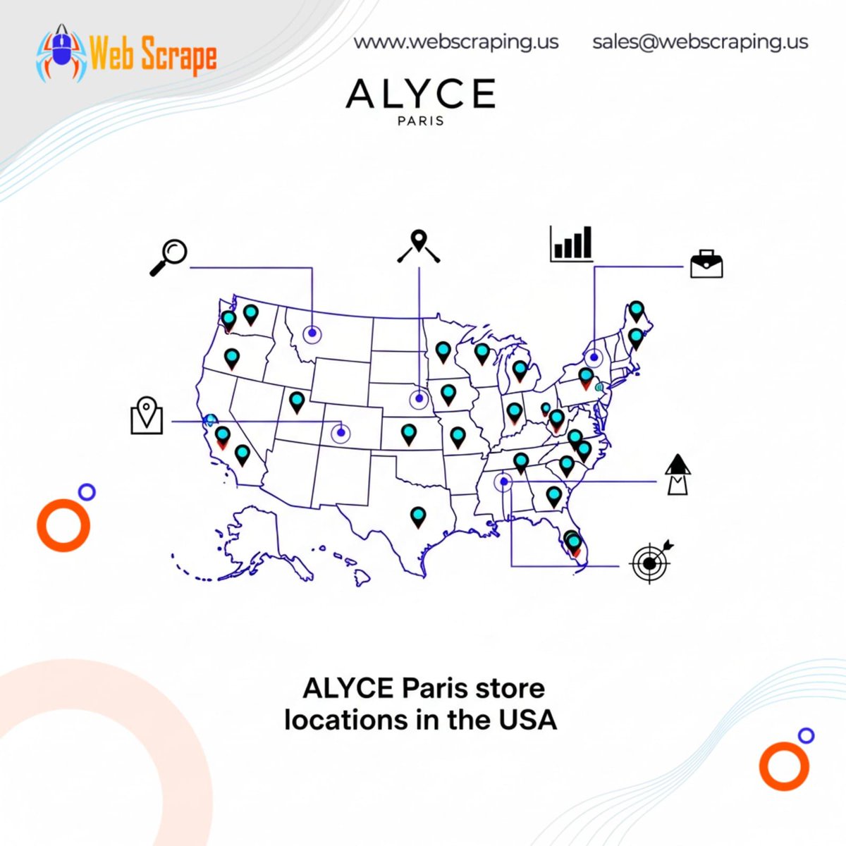 scrape_web's tweet image. Unlock ALYCE Paris store data! 🗺️ Uncover markets, analyze rivals, boost sales. Get our USA POI list: webscraping.us/data-store/aly… #RetailData