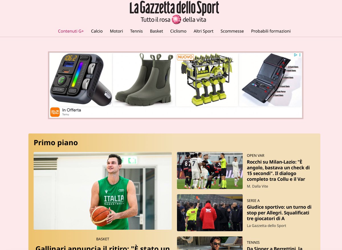 Dorothea Wierer da un'ora ha vinto l'ennesima gara di CdM di #biathlon, questo l'hp del più importante quotidiano sportivo...
spoiler non c'è ancora traccia neanche della notizia...