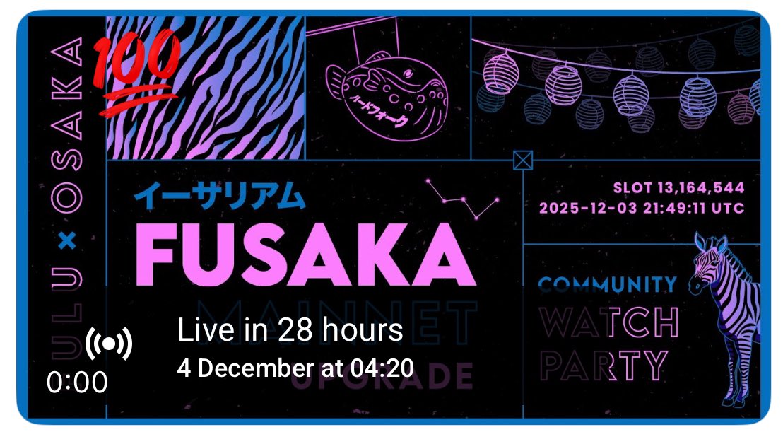 HabibiMasta's tweet photo. In 28 hours @ethereum will upgrade the mainnet. The upgrade is called Osaka+Fulu=Fusaka. 
@OsakaProtocol is going to feel better together with Ethereum. Ethereum is also a protocol as you can see the name on their YT channel. Do you connect the dots? 
#ifeelbetter $OSAK @RyoshiResearch