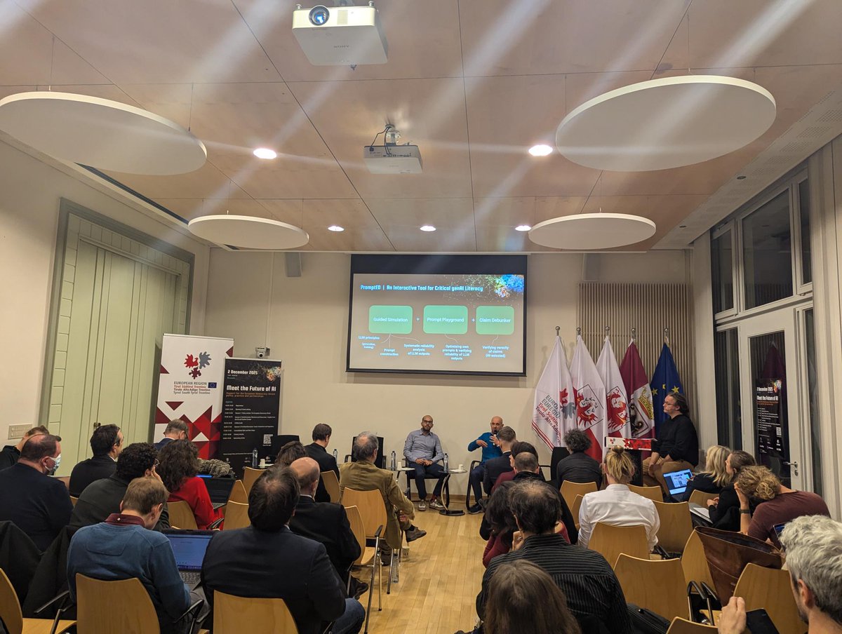 Euractiv's tweet photo. Next up is the #AICODEPROJECT, a pioneering interdisciplinary initiative harnessing the power of AI to create future-proof technological solutions that foster trust and integrity online tackling the challenges of this evolving digital landscape #MeetTheFutureofAI. https://t.co/gfJbNizFni