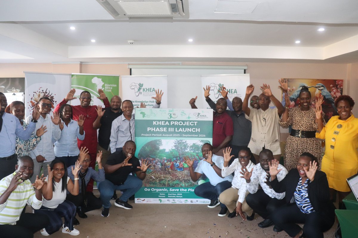 KcoaKhea's tweet photo. 🌱 KHEA Phase 3 is officially live! 🚀
We’re expanding organic agriculture &amp; agroecology across Eastern Africa for a greener, sustainable future.
Stay tuned for updates! 💚
#KHEA #Agroecology #Sustainability https://t.co/d0zCXcEEQ4