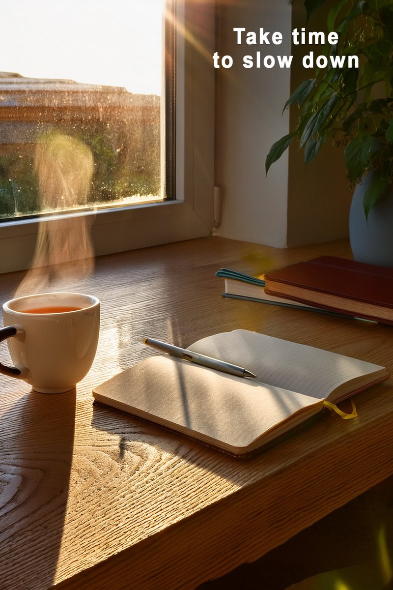 Take time to slow down
Journal a little, look ouy of the window, and stay hydrated. Take a moment of calm. Calm the mind, meditate #Mindfulness #Wellness #PositiveThinking #InnerPeace #SelfCare #HealingJourney #EmotionalWellness #Grounding