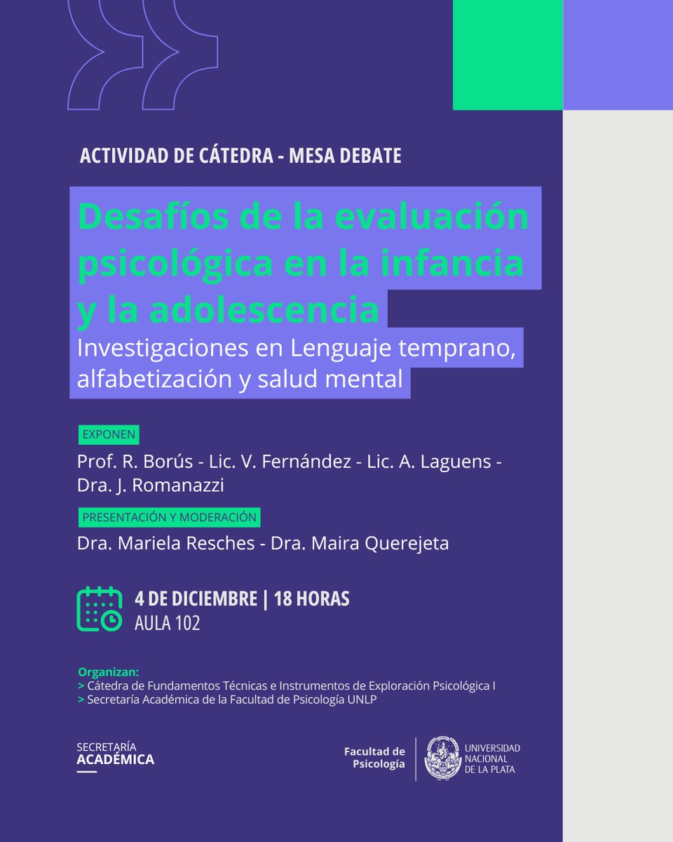 Facultad de Psicología UNLP tweet media