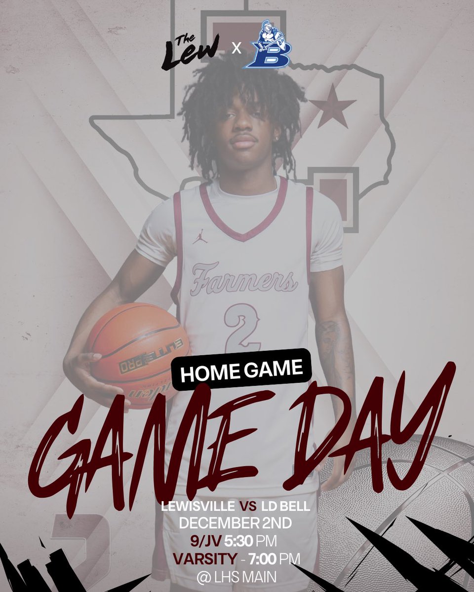 Farmer_Hoops's tweet photo. 🚨GAME DAY ALERT🚨 
🏀 Home Game
🆚 LD Bell HS
⏰ 9/JV- 5:30pm | Varsity- 7:00pm
📍Lewisville High School

#HaT💪🏽 #TheLew🏀 #FAST⚡️ https://t.co/fD7HckkfFp