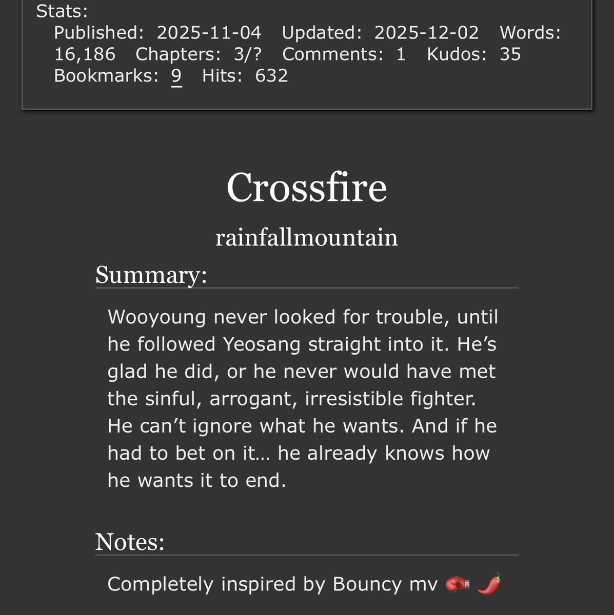 rainfallmount's tweet image. 3 chaps out if u care 🫰🏻