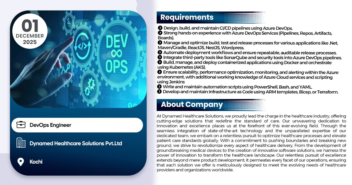 linuxgroup's tweet image. Devops Engineer Job #1networksupportengineer #Jobsearch #JobAlert #jobvacancy #ipsrjobs #jobs2025 #ipsr #25yearsofipsr #careeropportunity #ltjobs #MNCJobs #techcelerating_careers #devops #AWS #vacancy #linux