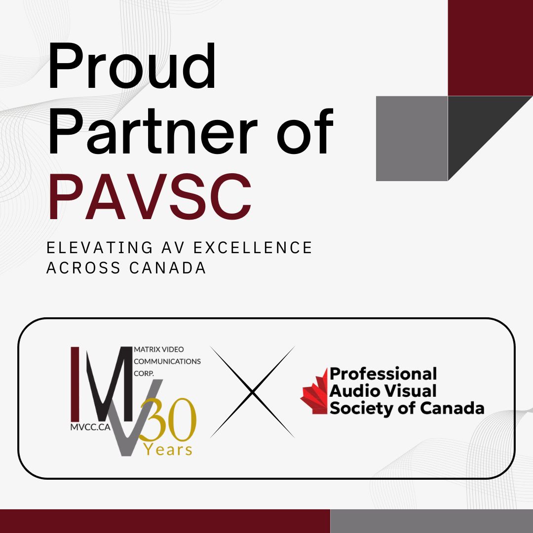 Matrix Video Communications Corp. Joins PAVSC as an Impact Level Sponsor, Strengthening Our Commitment to Canadian AV Excellence. Proud to support a unified, innovative, coast-to-coast AV community.
 pavs.ca/matrix-video-c…
#MVCC #PAVSC #ProAV #AVCanada #Partnership