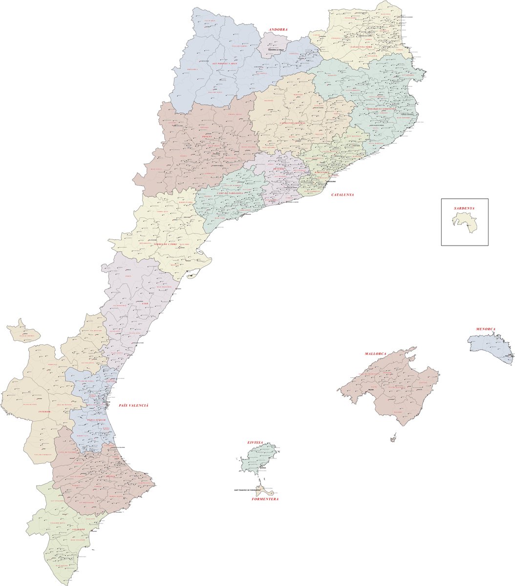 Com haurien de ser els Països Catalans?

Amb aquesta pregunta fa cosa de 2 anys que vaig pensar sobre com crec que haurien de ser uns Països Catalans independents.

Com haurien de ser els nostres municipis? I les nostres comarques?

Doncs aquí us deixo la meva proposta