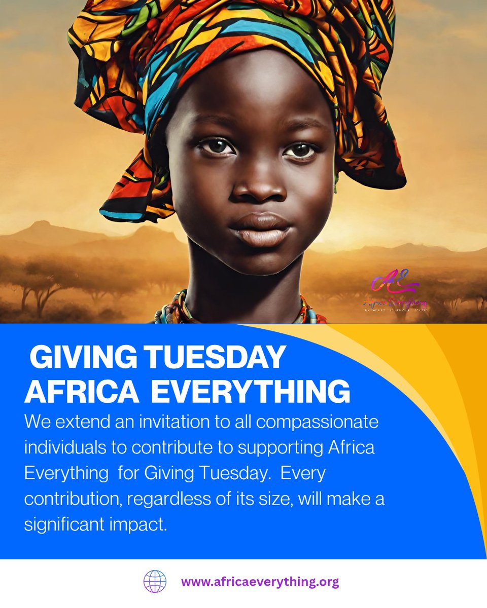 Today, your $1 is a ripple of hope. 🌊 It's #GivingTuesday, and we're raising funds for Africa Everything to support vital community projects across the continent. Every donation, big or small, transforms lives.
paypal.com/donate?hosted_…
#GivingTuesday2025
#GivingTuesday