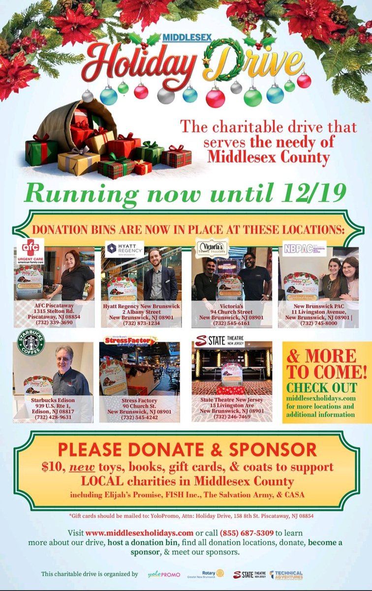 YoloPromo_'s tweet photo. Hey #MiddlesexCounty, are you feeling the Holiday Spirit yet??

Well if not, START FEELING IT, because  this year's #MiddlesexHolidayDrive has officially launched!

Check out https://t.co/t5gIUsMqyc 
to #sponsor &amp; learn more!

#charity #HappyHolidays #donate #GiveBack #helpothers https://t.co/aBKwij2w1u