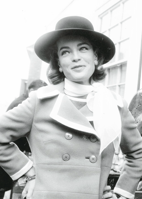 romy schneider on the set of otley (1968) dir. dick clement