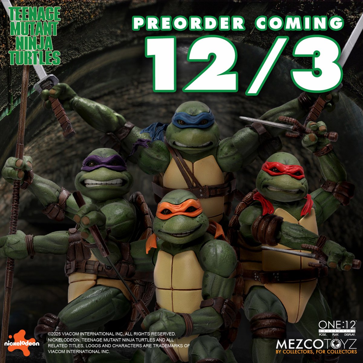 Preorder 12/3 🐢 #TMNT #TeenageMutantNinjaTurtles #MezcoToyz