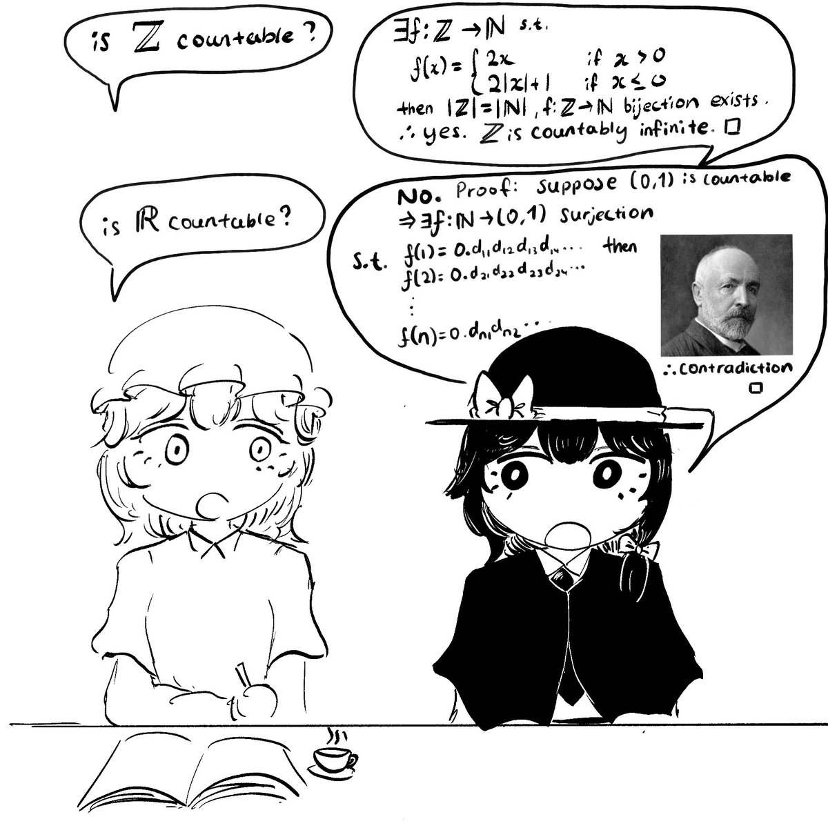 wr_ell's tweet image. i found a way to study while drawing renmerry at the same time