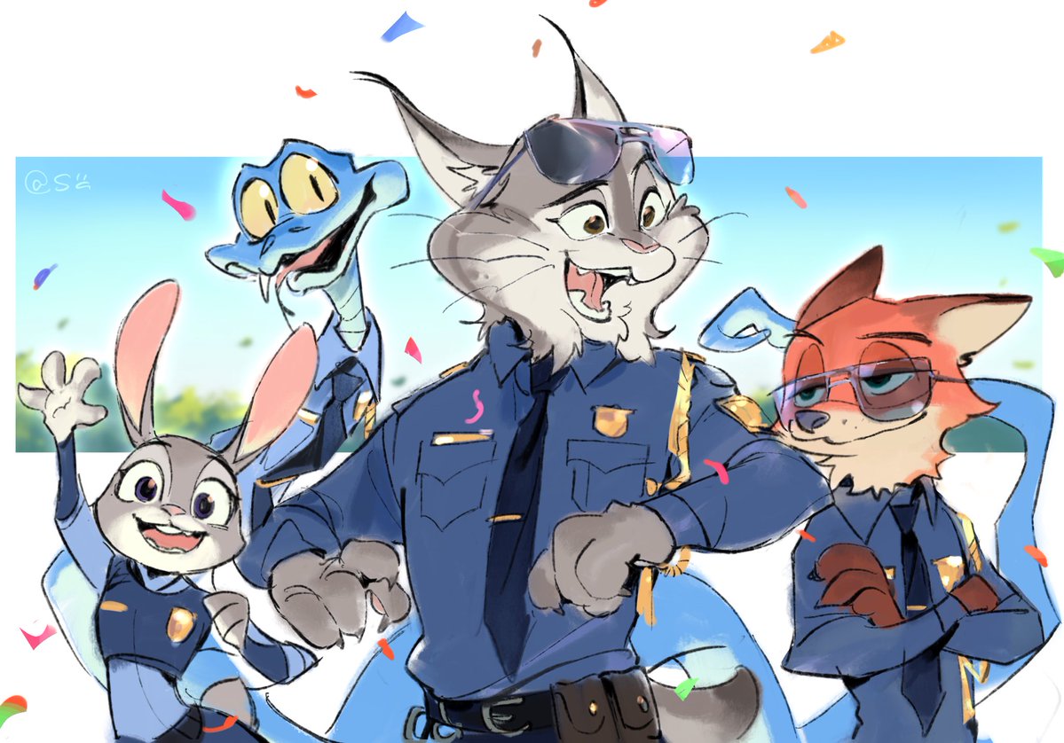 sasuke72806332's tweet image. The Happy Ending🌈🎉🎊💕#Zootopia #Zootopie2 #Pawbert #JudyHopps #garydesnake #NickWilde