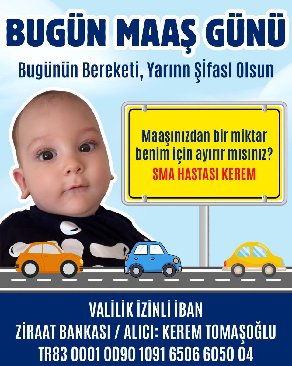 #Kerembebek  yaşam hakkını kazansın 🙏
Duy duyur paylaştır ‼️
Birlikte  #Zolgensma ilacına kavuşturalım 🙏

Asgari Emekliye 30 Bin Hakim 
Büyükçekmece Adliyesi’nde 
#CumhurdanAGSye20Bin
#EmniyetGörmezdenGelinemez 
Fenerbahçeli Hakem Yabancı 
Yönetim Kariyer 
Putin Karadeniz