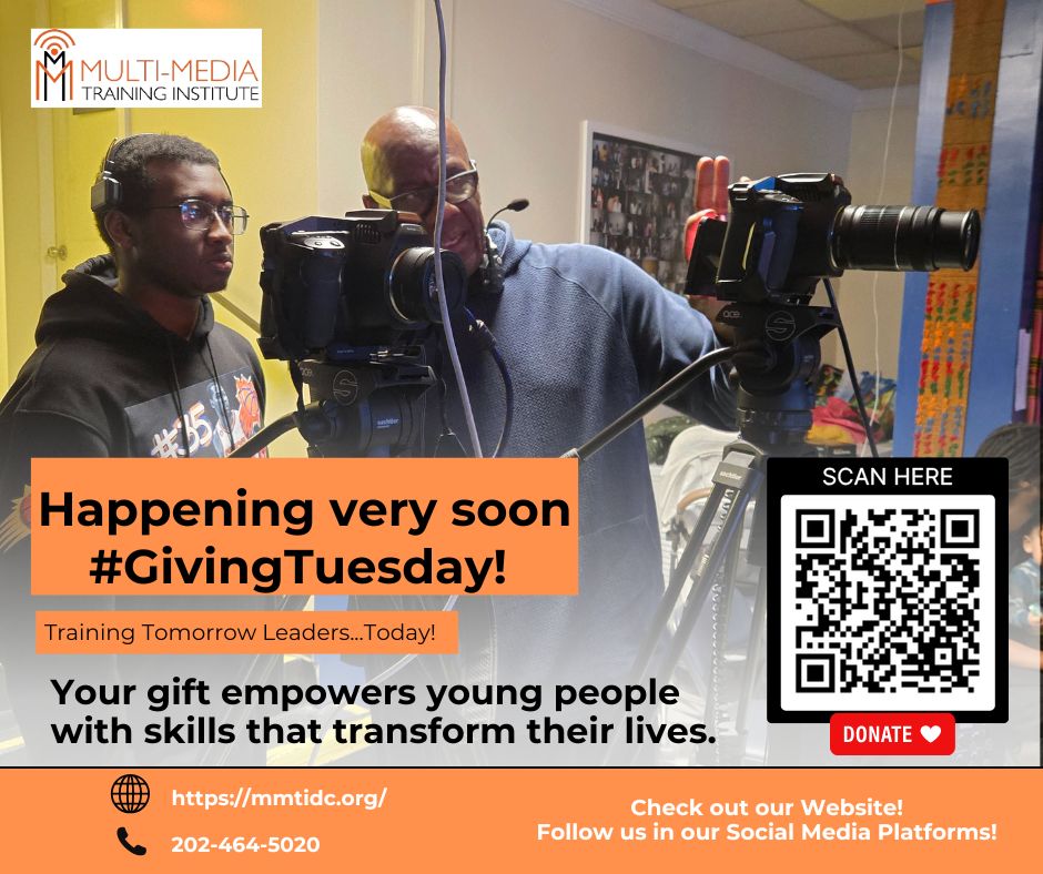 mmtidc's tweet image. This #GivingTuesday, Invest in the Future of DC Youth!
At the Multi-Media Training Institute (MMTI), we’re not just teaching skills we’re shaping confident, creative, job-ready young adults.
Link:
mmtidc.org/https-mmtidc-o…

#GivingTuesdaycampaign #SupportYouth #mmtiyouth