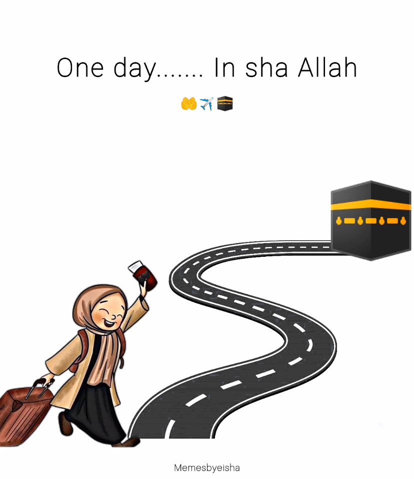 One day……….
In sha Allah🤲🏽✈️🕋