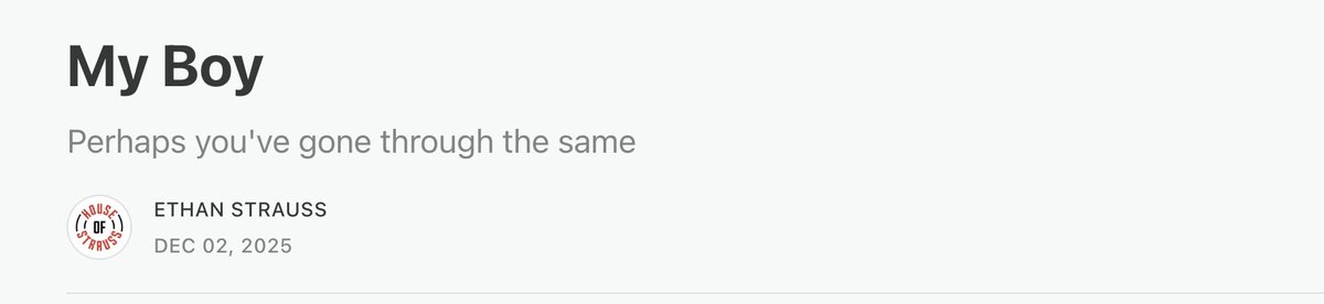 SherwoodStrauss's tweet image. I see a lot about autism in the news these days. This is my family&apos;s journey houseofstrauss.com/p/my-boy