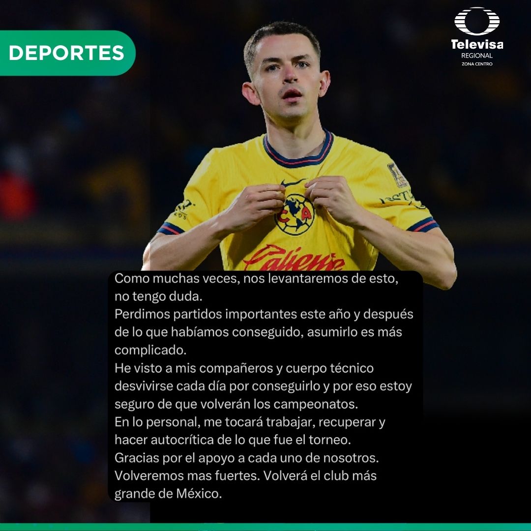 🦅🔥El imponente mensaje que compartió Álvaro Fidalgo tras la eliminación de América contra Monterrey.