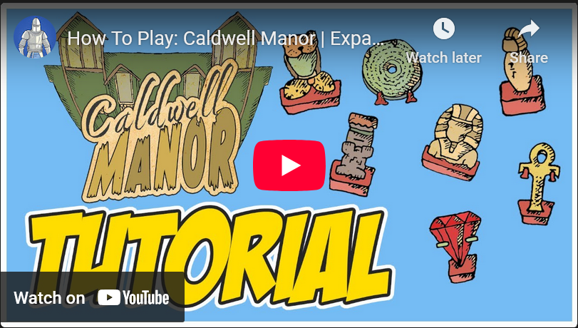 thegamecrafter's tweet image. Game Knight players Caldwell Manor | Expansion For Lost Rubies Of The Amazon &amp;amp; The Crumbling Pyramid! youtube.com/watch?v=4D8s9J…