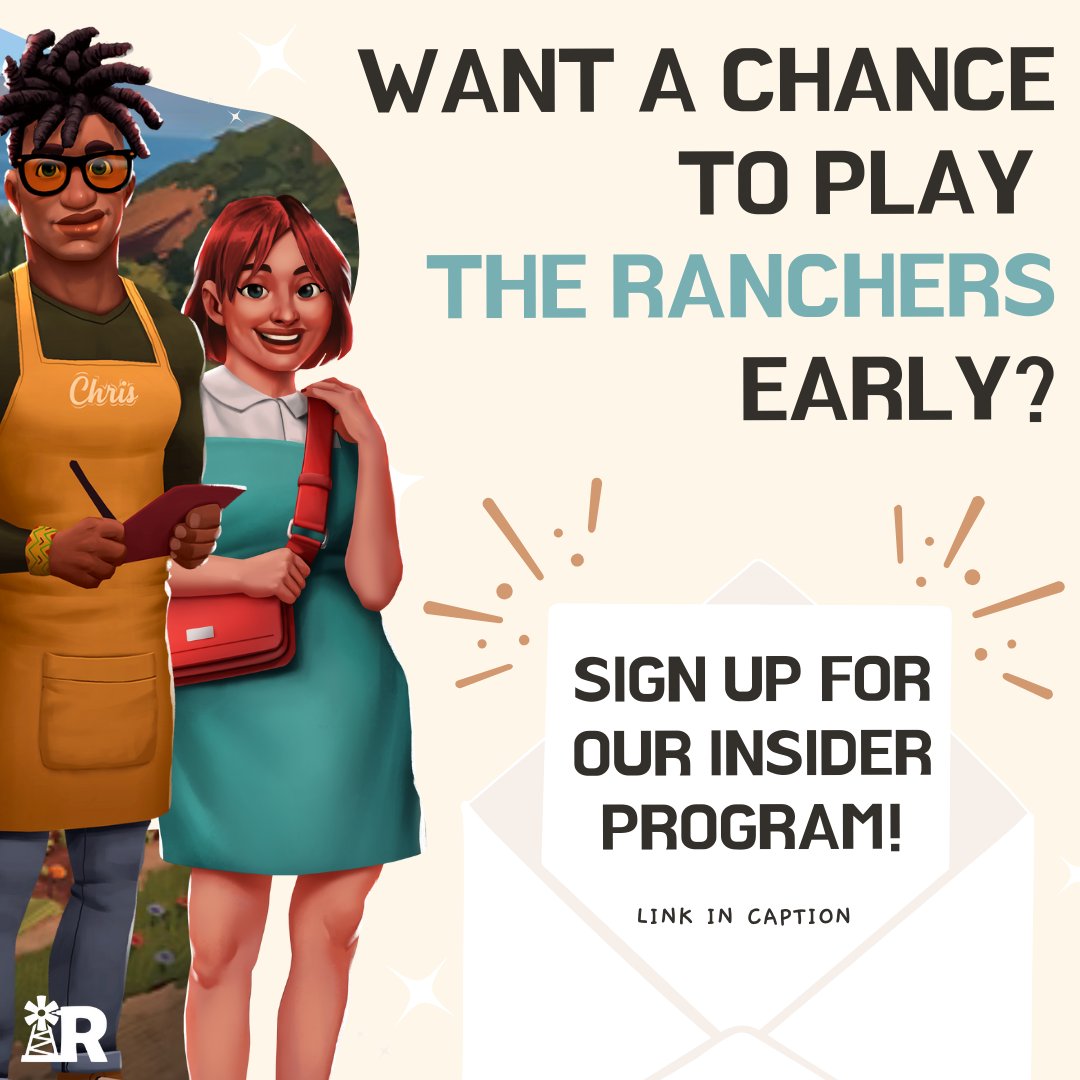 Want to play The Ranchers early and for free? 👀 Join The Ranchers Insider Program! ✨ Get early updates, closed playtests and exclusive in-game cosmetic rewards you can’t earn anywhere else.

📩 Sign up now: ranchers.game/insider