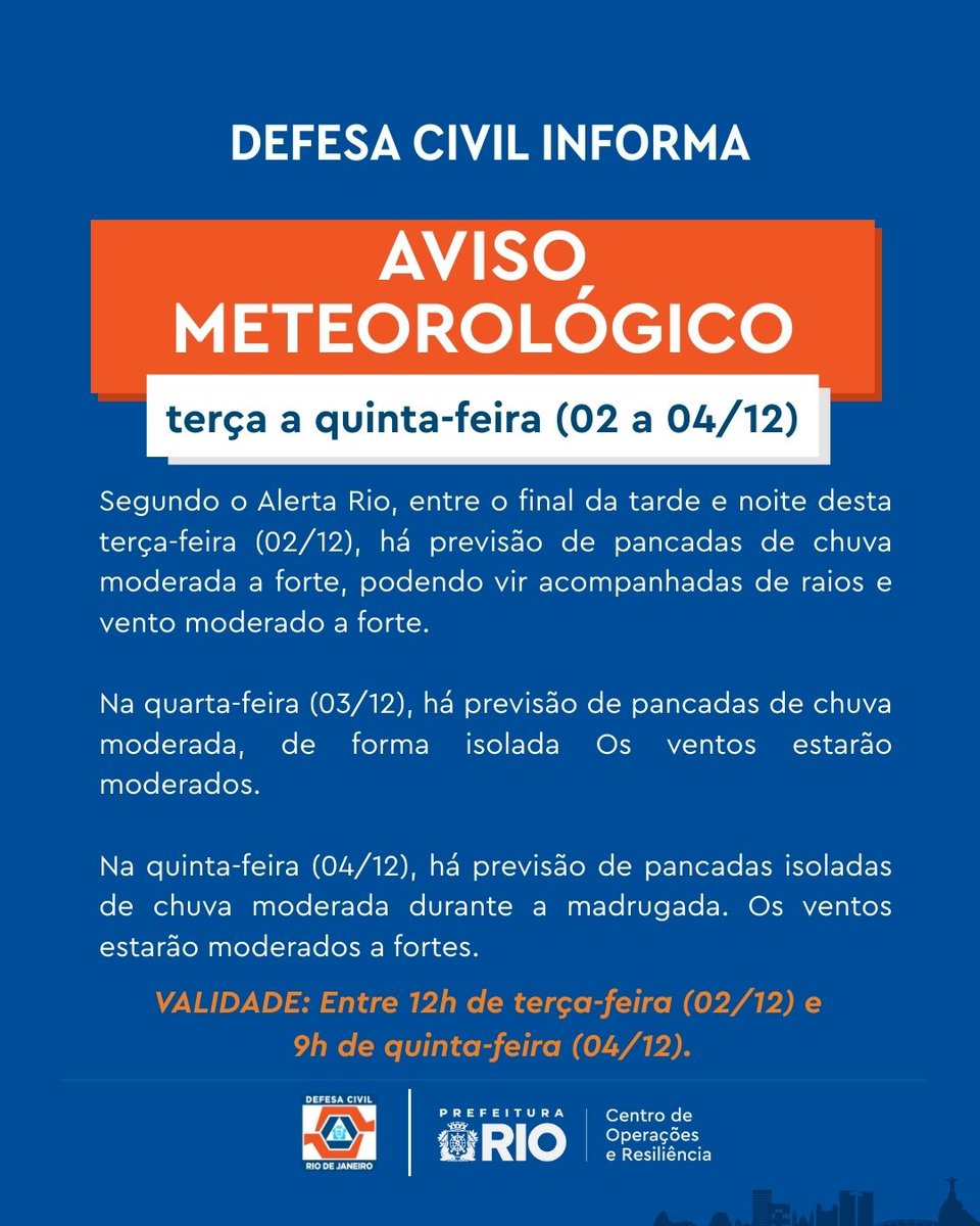 Defesa Civil do Rio de Janeiro tweet media