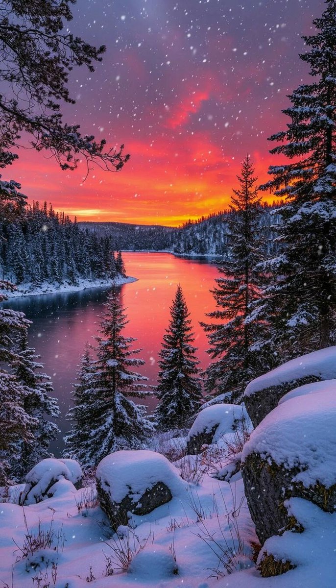 A majestic winter sunset
#NaturePhotography