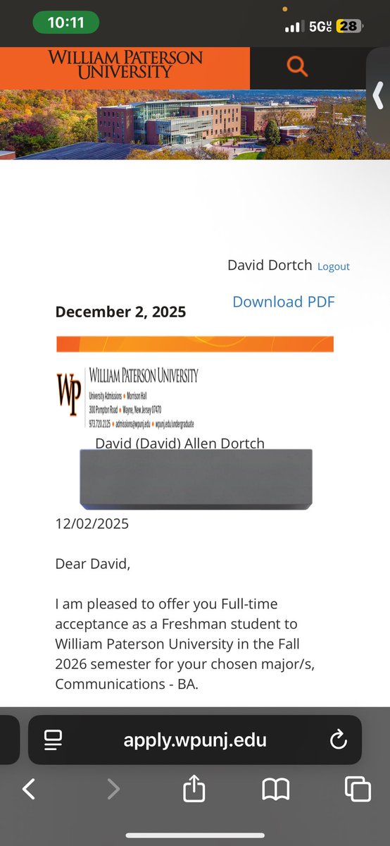 David_Dortch22's tweet photo. Thank you @wpunj_edu❤️. 
@WPUFootball 👋🏾! https://t.co/lqdDS1h2tJ