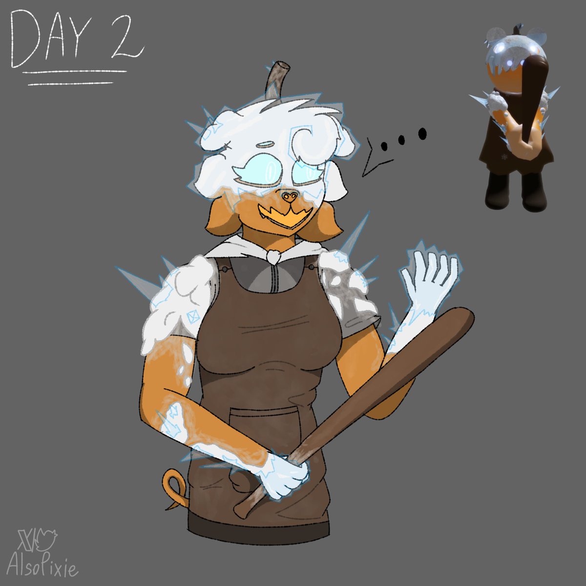 AlsoPixie's tweet image. Day 1 and Day 2 - Daisy Fashionista and Snowy Pumpiggy.
(They are kinda rushed I hope yall don&apos;t mind)
#Piggy #PiggyRoblox #PiggyFanart