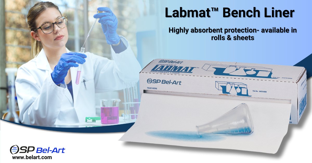 SPBelArtWLG's tweet image. Stop stressing over spills! Labmat™ Bench Liner  non-skid backing protects your bench. When the work is done, just roll it up and toss! Available in White &amp;amp; Biohazard Orange. Order through your preferred scientific distributor.

#LabSafety #Labmat #Labsupplies #SP #SPBelart