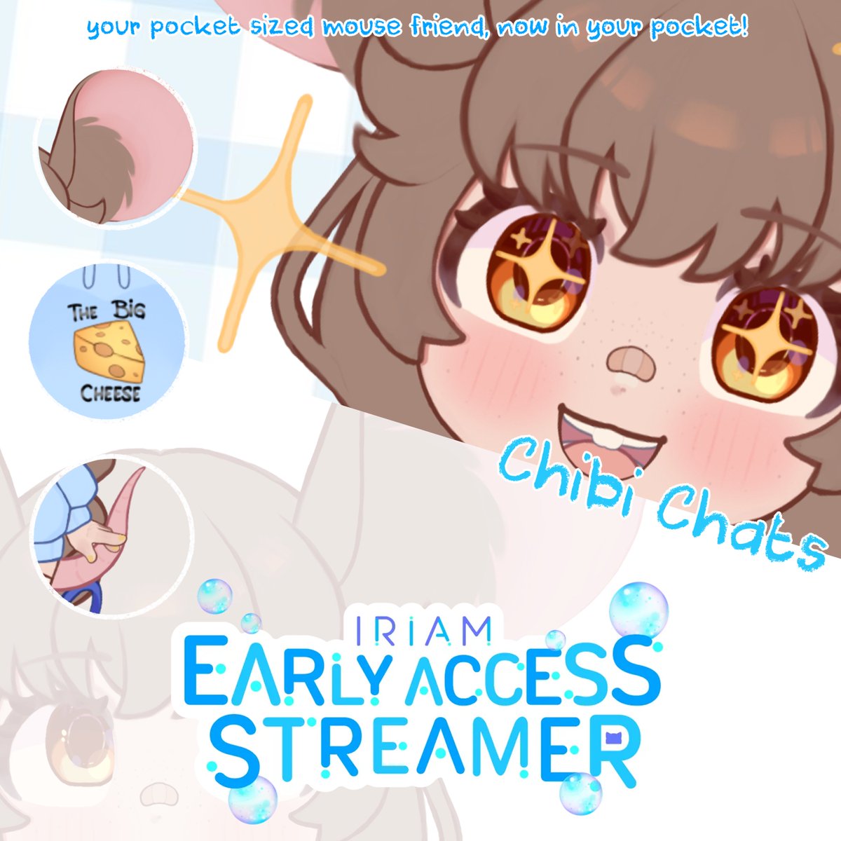 ANNOUNCEMENT!
Hey, there's a mouse in your pocket!
I'm bringing some little yap streams to IRIAM soon, affectionately called Chibi Chats.
Stop by for a little yapaholic debut on Sunday, 11/7 at 3PM EST 💛🐭
#JumpOnIRIAM #IRIAMEarlyAccess